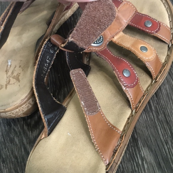 𝅺RIEKER comfortable strappy slip on sandals sz 36 or 5.5 - Picture 8 of 10
